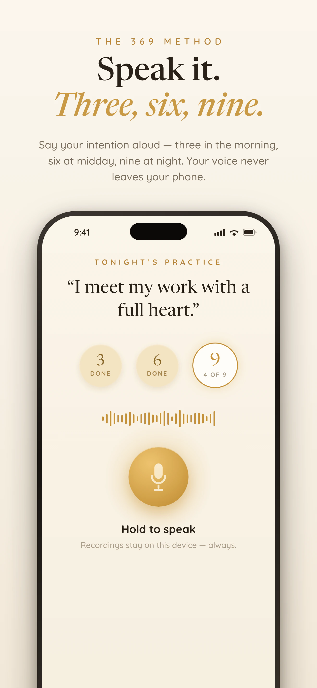Shyne 369 Method — speak your intention through three, six, and nine stages