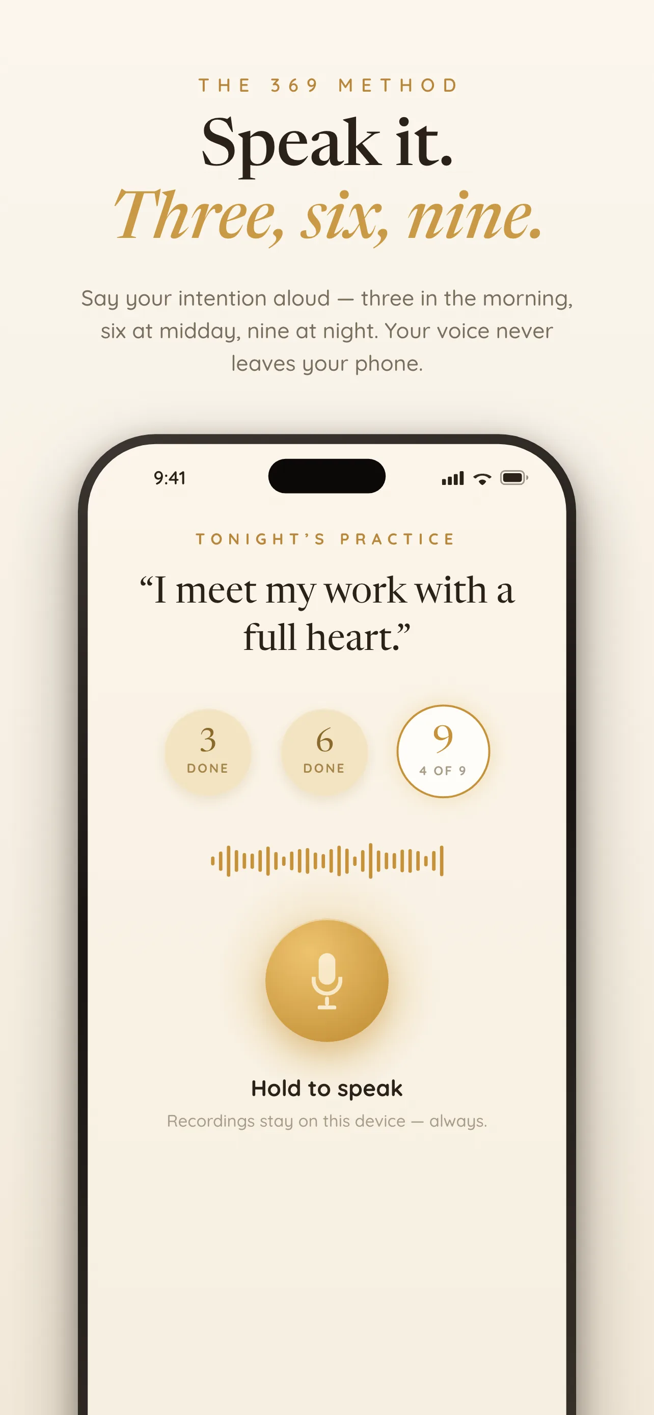 Shyne 369 Method — speak your intention through three, six, and nine stages